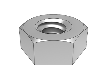 ASME B18.2.2.1-1 hex nucis (una parte chamfer)