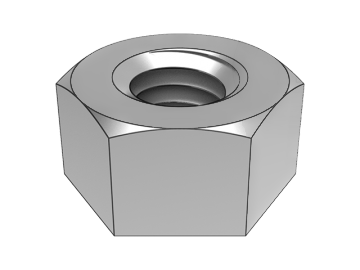 BS 916.3 Hexagon nux (una parte chamfer)