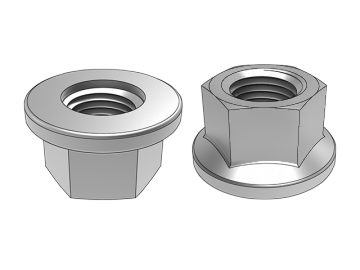 DIN74361 hexagonum flange nut