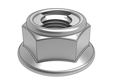 GB6187.2-A Flange faciei cincinno nucis cum filo pice all-metal hexagonali (classa genus)