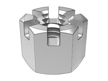 GB6180A Type 2 Hexagon Slotted Nut