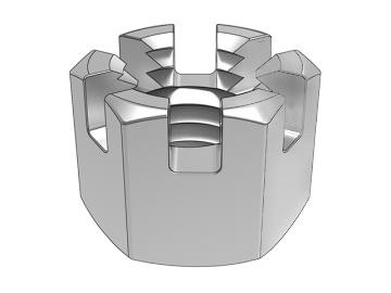 Quaenam est mechanica vis et onus ferens capacitas nucum sexangulorum striatarum?